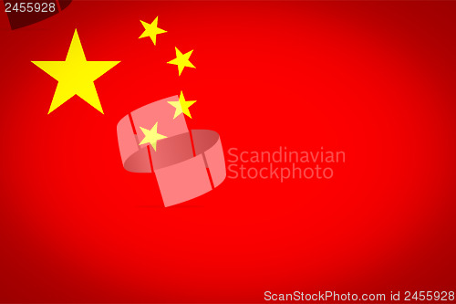 Image of Flag of China vignetted