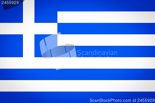 Image of Greece flag vignetted