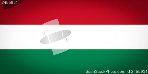 Image of Hungary flag vignetted