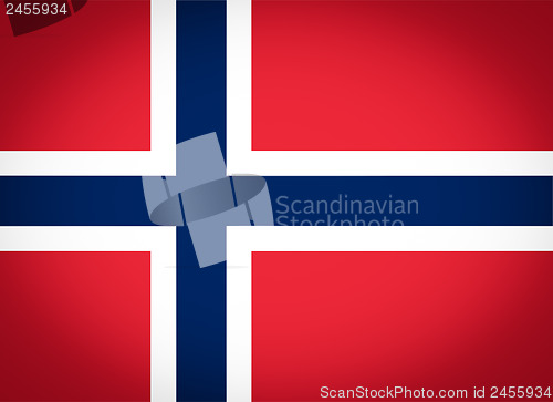 Image of Flag of Norway vignetted
