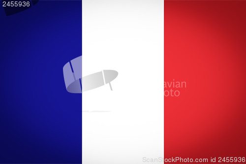 Image of French flag vignetted