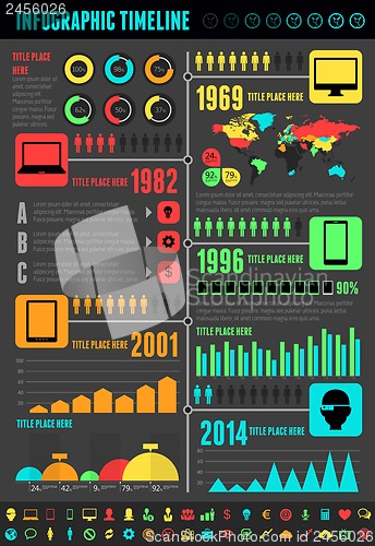 Image of IT Industry Infographic Elements