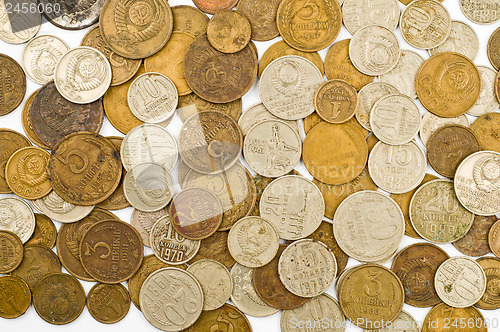 Image of metal coins of USSR