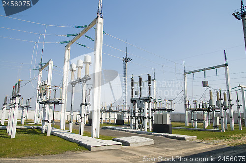 Image of part of high-voltage substation