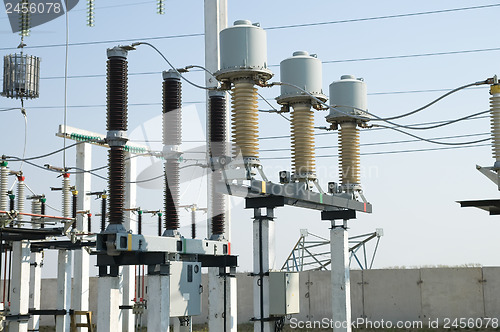 Image of part of high-voltage substation