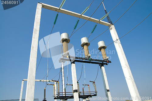 Image of part of high-voltage substation