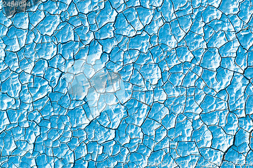 Image of blue cracked surface