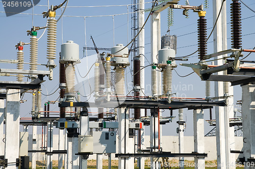 Image of part of high-voltage substation