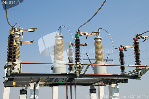 Image of part of high-voltage substation