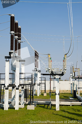 Image of part of high-voltage substation