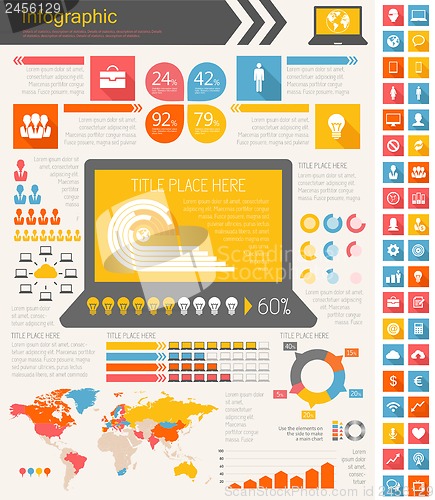 Image of IT Industry Infographic Elements