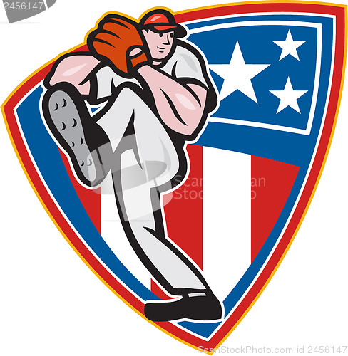 Image of American Baseball Pitcher Shield