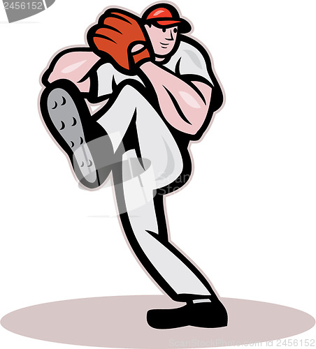 Image of Baseball Pitcher Cartoon