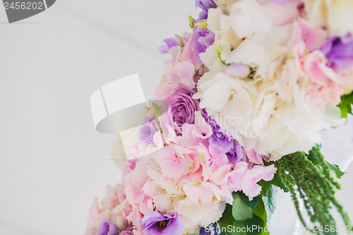 Image of wedding arch with closeup detail