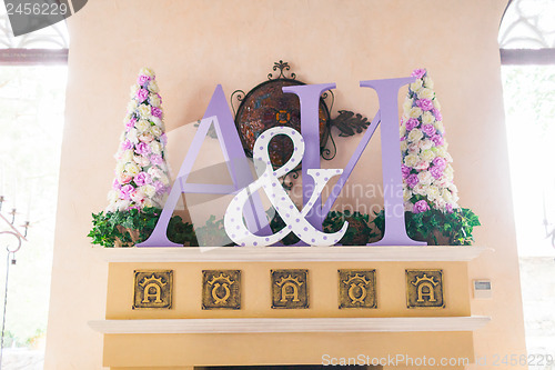 Image of Initials of the bride and groom