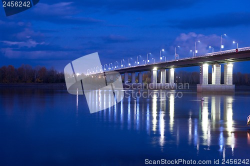 Image of night bridge