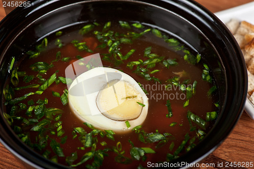 Image of okroshka with rusks