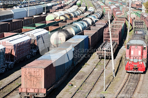 Image of freight trains