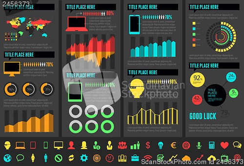 Image of IT Industry Infographic Elements