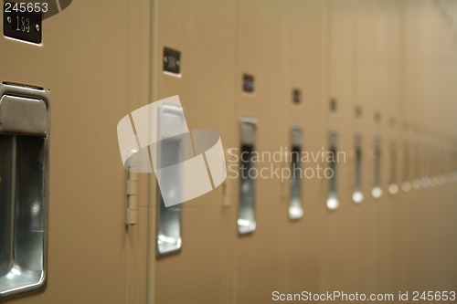 Image of Row of lockers