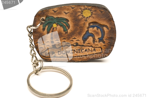 Image of key chain souvenir dominican republic