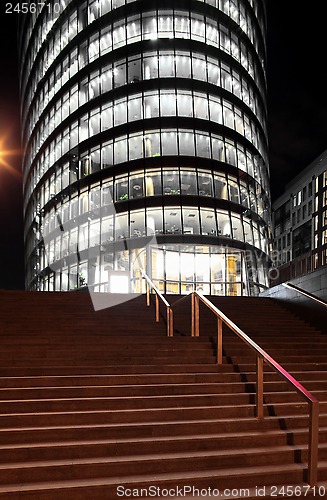 Image of skyscraper  at night