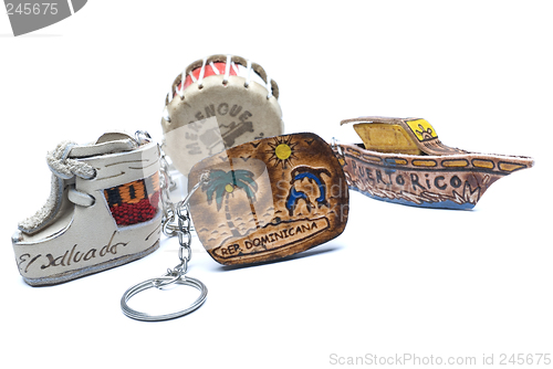 Image of key chain souvenirs latin american countries