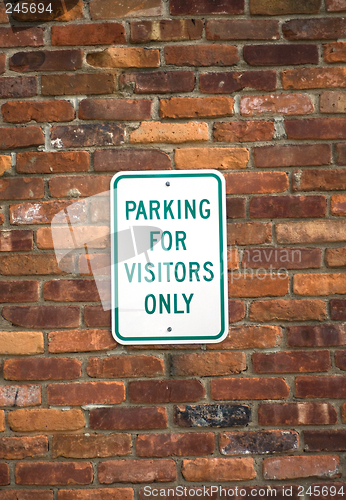 Image of Visitors parking sign