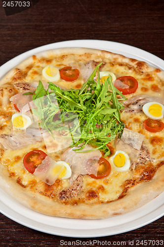 Image of meat pizza
