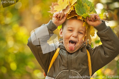 Image of autumn baby boy