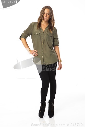 Image of young real woman