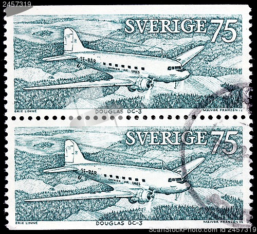 Image of Two Airpplane Stamps