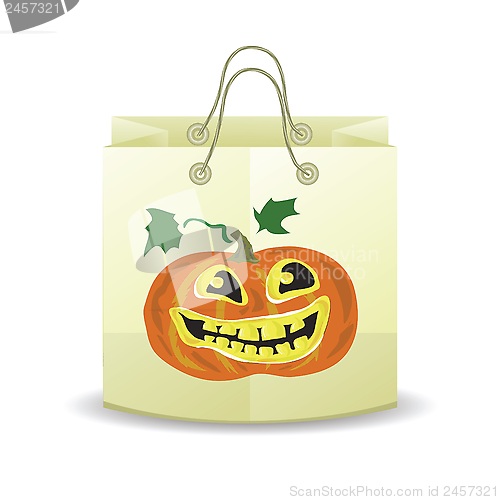 Image of halloween shopping bag