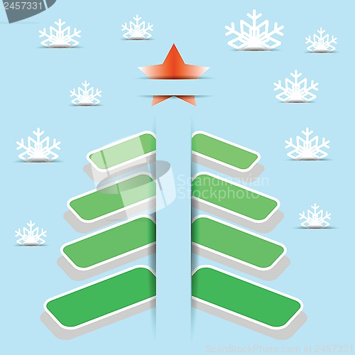 Image of abstract christmas tree