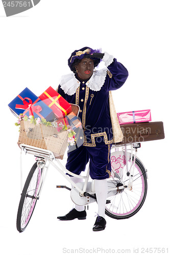 Image of Zwarte Piet with presents