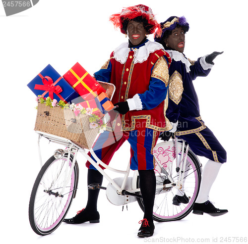 Image of Zwarte Piet with presents