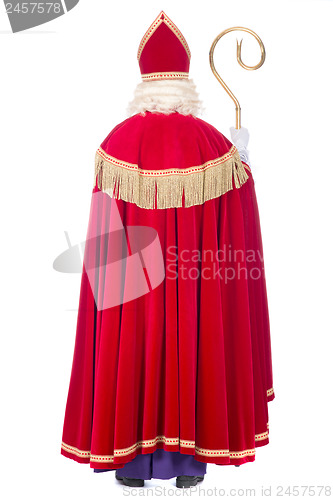 Image of Sinterklaas from the back