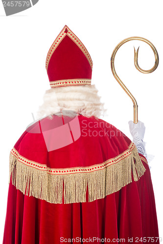 Image of Sinterklaas from the back