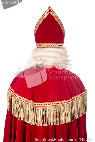 Image of Sinterklaas from the back