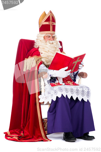 Image of Sinterklaas on his chair