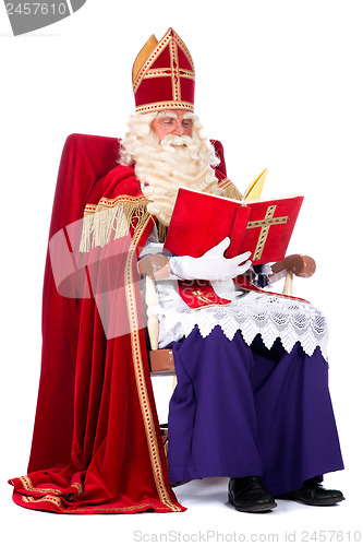 Image of Sinterklaas on his chair