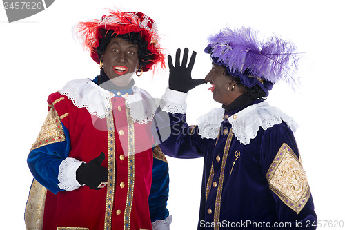 Image of Zwarte Piet is acting funny