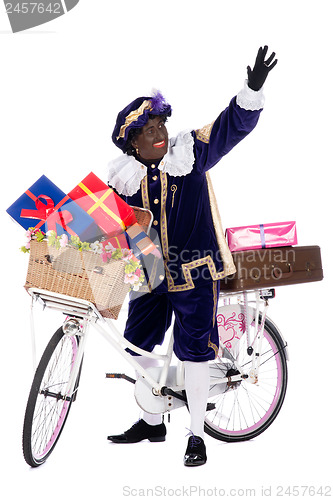 Image of Zwarte Piet with presents