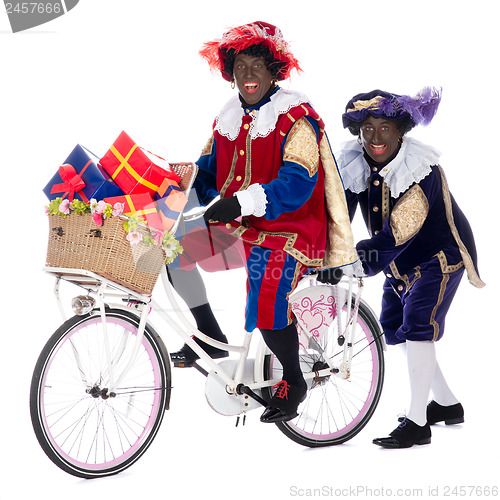 Image of Zwarte Piet with presents