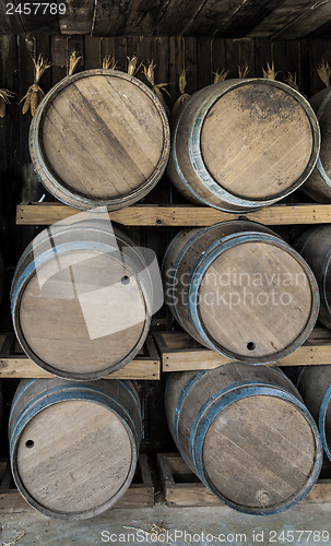 Image of Wood Barrels