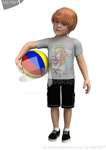 Image of Bay Holding Ball