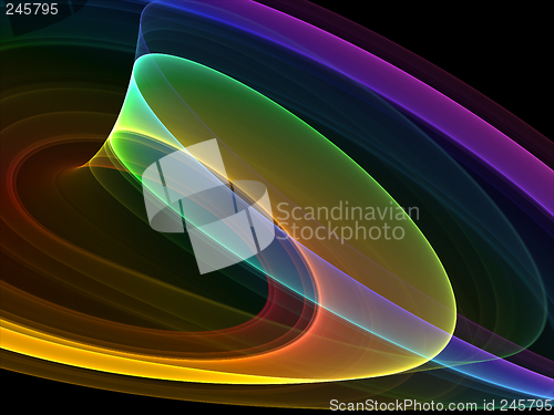 Image of mystical colored curves
