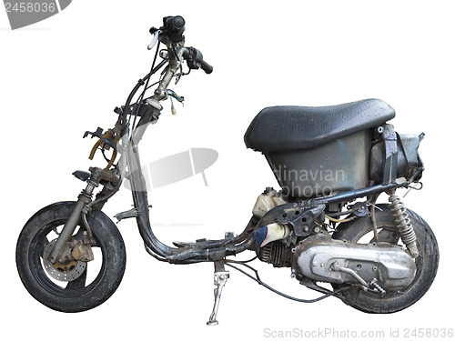 Image of Disassembled scooter