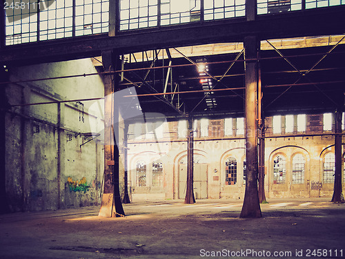 Image of Retro look Abandoned factory