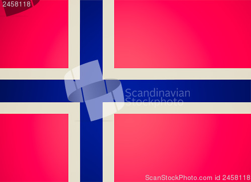 Image of Retro look Flag of Norway